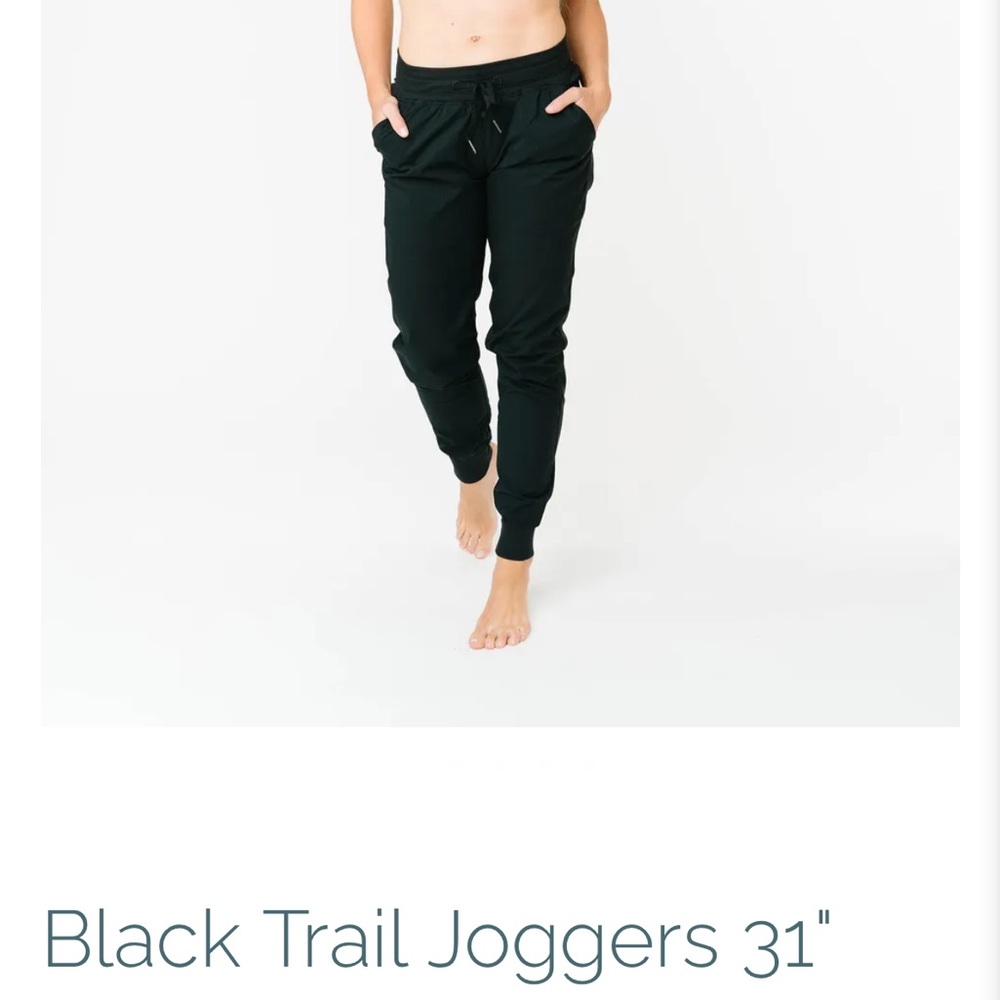 ZYIA Black Trail Joggers for Women